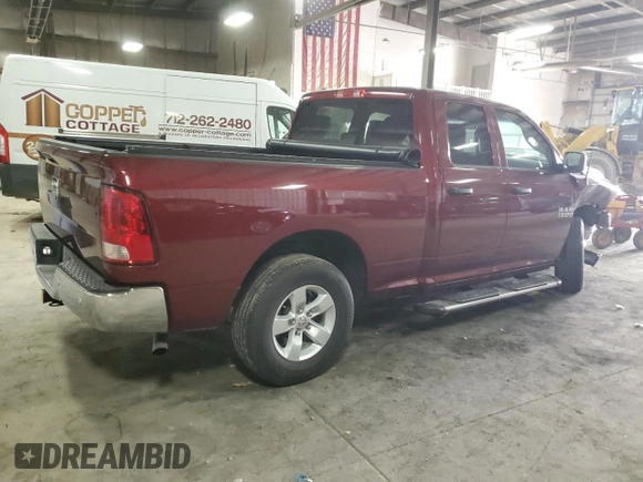 2018 Ram 1500 Express with VIN 1C6RR7FG5JS308966, listed as a Copart auction lot 50035825 with 111,928 mi miles and Salvage Title. Bid and sale history available at carsss.com. Image 3.