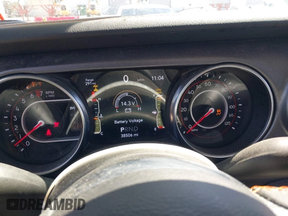 2021 Jeep Gladiator Mojave with VIN 1C6JJTEG8ML515686, listed as a IAAI auction lot 42217590 with 38,506 mi miles and . Bid and sale history available at DreamBid. Image 7.