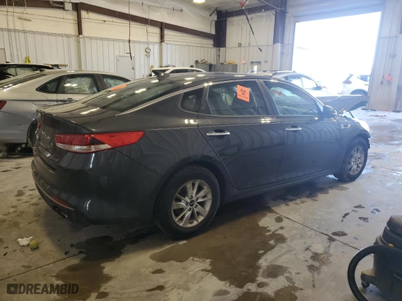 2017 Kia Optima LX with VIN 5XXGT4L33HG142677, listed as a Copart auction lot 51060155 with 144,023 mi miles and Non Repairable. Bid and sale history available at carsss.com. Image 3.