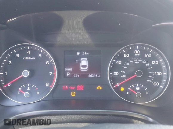 2021 Kia Forte LXS with VIN 3KPF24AD0ME322812, listed as a IAAI auction lot 42317017 with 86,216 mi miles and . Bid and sale history available at DreamBid. Image 7.
