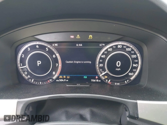 2019 Volkswagen Atlas SEL Premium with VIN 1V2NR2CA5KC507911, listed as a IAAI auction lot 41806967 with 70,618 mi miles and . Bid and sale history available at DreamBid. Image 7.