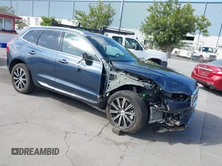 2021 Volvo XC60 Inscription Expression with VIN YV4BR0DL5M1820896, listed as a IAAI auction lot 42207370 with 58,670 mi miles and . Bid and sale history available at DreamBid. Image 1.