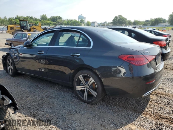 2025 Mercedes-Benz C 300 with VIN W1KAF4HB9SR249921, listed as a Copart auction lot 60754255 with Not provided miles and Salvage title. Bid and sale history available at DreamBid. Image 2.