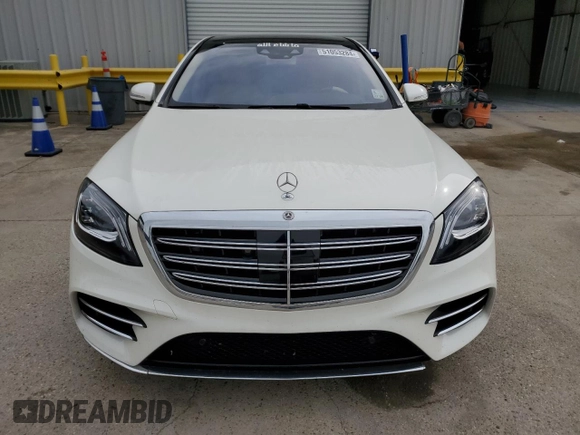 2018 Mercedes-Benz S 560 with VIN WDDUG8GB8JA415359, listed as a Copart auction lot 51053284 with 65,292 mi miles and Salvage Title. Bid and sale history available at DreamBid. Image 5.