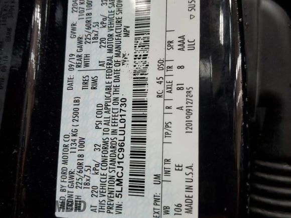 2020 Lincoln Corsair Standard z VIN 5LMCJ1C96LUL01730, wystawiony jako Copart lot #48032965 z przebiegiem 25 264 mil mil oraz Szkoda całkowita • Salvage title. Historia ofert i sprzedaży dostępna na DreamBid. Obrazek 13.