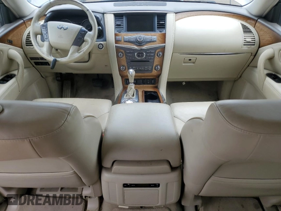 2011 Infiniti QX56 7-passenger with VIN JN8AZ2NE4B9006915, listed as a Copart auction lot 61909295 with 157,700 mi miles and Clean title. Bid and sale history available at DreamBid. Image 8.