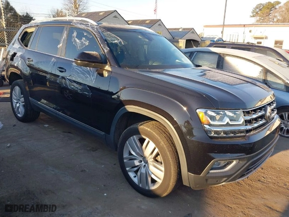 2019 Volkswagen Atlas 3.6L V6 SEL with VIN 1V2ER2CAXKC547918, listed as a IAAI auction lot 41278157 with 48,175 mi miles. Bid and sale history available at carsss.com. Image 1.