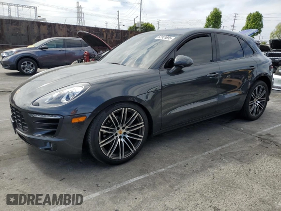 2018 Porsche Macan with VIN WP1AA2A59JLB15055, listed as a Copart auction lot 52951695 with 36,879 mi miles and Salvage Title. Bid and sale history available at carsss.com. Image 1.