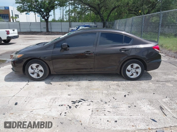 2013 Honda Civic LX with VIN 2HGFB2F54DH511717, listed as a IAAI auction lot 42395720 with 112,971 mi miles and . Bid and sale history available at DreamBid. Image 14.