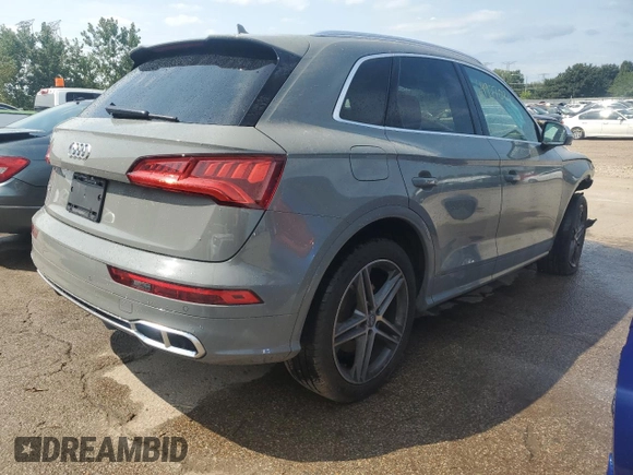 2019 Audi SQ5 Premium Plus with VIN WA1B4AFY3K2002715, listed as a Copart auction lot 64977024 with 73,762 mi miles and Salvage Title. Bid and sale history available at DreamBid. Image 3.