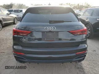 2020 Audi Q3 S line Prestige with VIN WA1FECF30L1106522, listed as a Copart auction lot 81418994 with 75,596 mi miles and Salvage Title. Bid and sale history available at carsss.com. Image 6.
