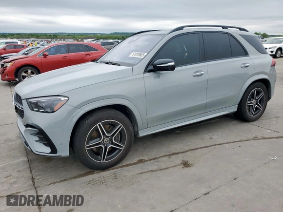 2024 Mercedes-Benz GLE 450 with VIN 4JGFB5KB3RB100087, listed as a Copart auction lot 51810665 with 3,983 mi miles and Salvage title. Bid and sale history available at DreamBid. Image 1.