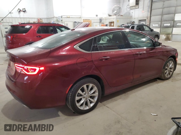 2015 Chrysler 200 C with VIN 1C3CCCCG5FN517194, listed as a Copart auction lot 51232045 with 148,745 mi miles and Salvage Title. Bid and sale history available at carsss.com. Image 3.