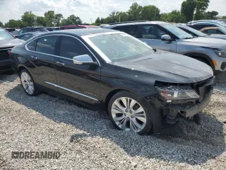 2018 Chevrolet Impala Premier with VIN 2G1125S35J9108343, listed as a Copart auction lot 54372885 with 117,290 mi miles and Salvage title. Bid and sale history available at DreamBid. Image 4.