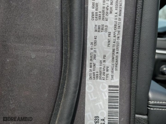2024 Jeep Grand Cherokee L Limited with VIN 1C4RJKBG1R8602639, listed as a Copart auction lot 47389415 with 11,951 mi miles and Salvage Title. Bid and sale history available at carsss.com. Image 13.