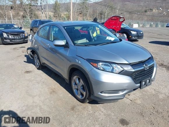 2018 Honda HR-V LX with VIN 3CZRU6H35JG700164, listed as a IAAI auction lot 41827551 with 161,594 mi miles. Bid and sale history available at carsss.com. Image 1.