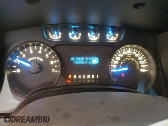 2014 Ford F-150 XL with VIN 1FTMF1EF4EFC21592, listed as a Copart auction lot 79848644 with 106,982 mi miles and Salvage Title. Bid and sale history available at carsss.com. Image 9.