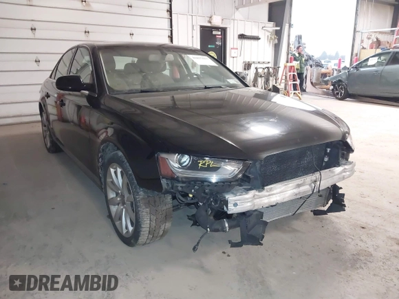 2013 Audi A4 Premium Plus z VIN WAUFFAFL7DN014502, wystawiony jako IAAI lot #41837017 z przebiegiem 88 295 mil mil oraz . Historia ofert i sprzedaży dostępna na DreamBid. Obrazek 1.