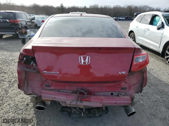 2014 Honda Accord Coupe EX-L with VIN 1HGCT2B8XEA004532, listed as a Copart auction lot 41500505 with 130,216 mi miles and Clean Title. Bid and sale history available at carsss.com. Image 6.
