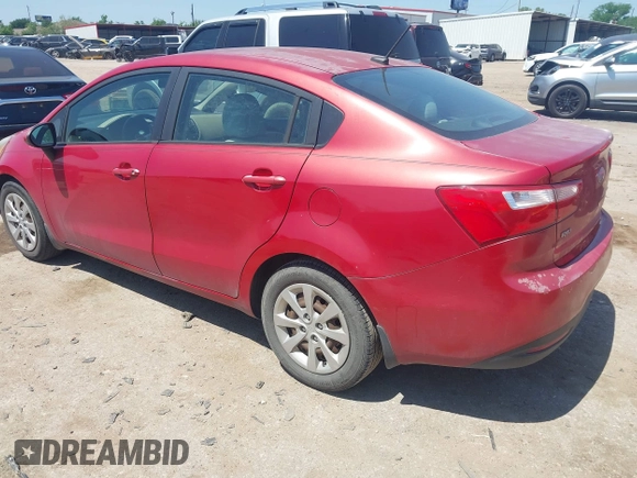 2013 Kia Rio LX with VIN KNADM4A37D6189199, listed as a IAAI auction lot 41992159 with 168,525 mi miles and . Bid and sale history available at DreamBid. Image 3.