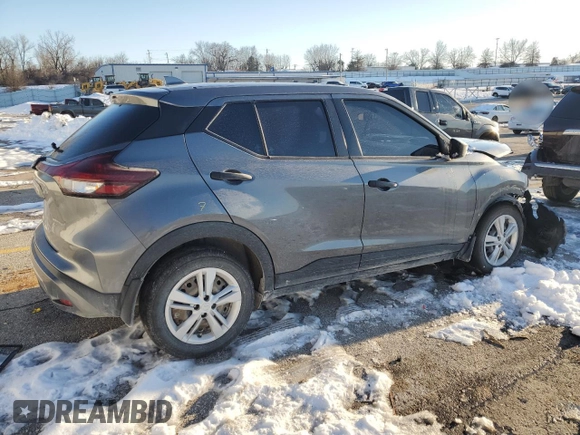 2022 Nissan Kicks S with VIN 3N1CP5BV2NL474902, listed as a Copart auction lot 88274805 with Not Provided miles and Non Repairable. Bid and sale history available at DreamBid. Image 3.
