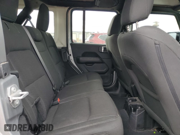 2018 Jeep Wrangler Unlimited Sahara with VIN 1C4HJXEG6JW239095, listed as a Copart auction lot 58222225 with 59,969 mi miles and Salvage title. Bid and sale history available at DreamBid. Image 11.