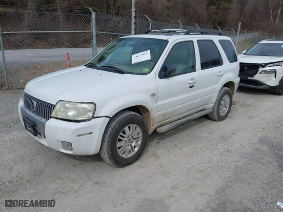 2005 Mercury Mariner Luxury with VIN 4M2CU57165DJ33059, listed as a IAAI auction lot 41675851 with 222,375 mi miles. Bid and sale history available at carsss.com. Image 19.