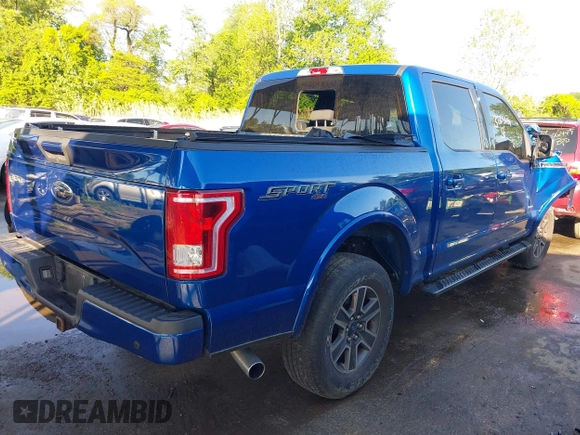 2017 Ford F-150 XL with VIN 1FTEW1EP3HFC50552, listed as a IAAI auction lot 39303694 with 102,782 mi miles. Bid and sale history available at carsss.com. Image 4.