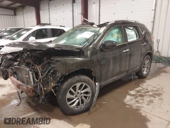 2015 Nissan Rogue SV with VIN 5N1AT2MV1FC901930, listed as a IAAI auction lot 41596966 with 116,083 mi miles. Bid and sale history available at carsss.com. Image 2.