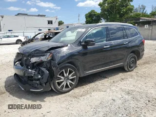 2022 Honda Pilot Touring 7-Passenger with VIN 5FNYF6H60NB098503, listed as a Copart auction lot 52719825 with 45,765 mi miles and Salvage title. Bid and sale history available at DreamBid. Image 1.