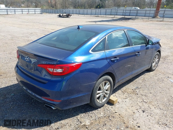 2017 Hyundai Sonata SE with VIN 5NPE24AF6HH518994, listed as a IAAI auction lot 41764608 with 74,761 mi miles. Bid and sale history available at carsss.com. Image 4.