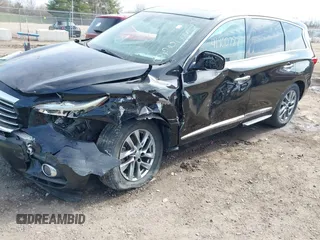 2014 Infiniti QX60 with VIN 5N1AL0MM4EC535228, listed as a IAAI auction lot 41900787 with 72,189 mi miles and . Bid and sale history available at carsss.com. Image 6.