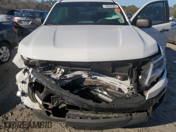 2021 Chevrolet Colorado 2WD Work Truck with VIN 1GCGSBEAXM1188628, listed as a Copart auction lot 43849385 with 0 mi miles and Salvage Title. Bid and sale history available at carsss.com. Image 11.