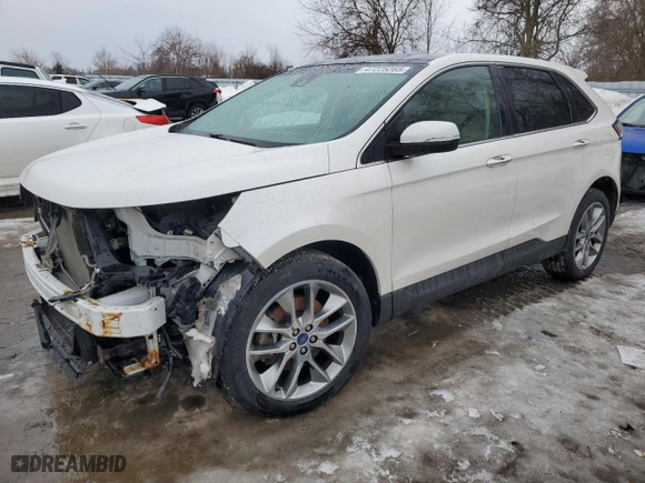 2015 Ford Edge Titanium with VIN 2FMPK4K98FBB83582, listed as a Copart auction lot 47225265 with 222,658 mi miles and Clean Title. Bid and sale history available at carsss.com. Image 1.
