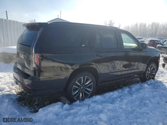 2023 Cadillac Escalade 4WD Sport Platinum with VIN 1GYS4GKL0PR181999, listed as a Copart auction lot 87362354 with 7,193 mi miles and Salvage Title. Bid and sale history available at carsss.com. Image 3.