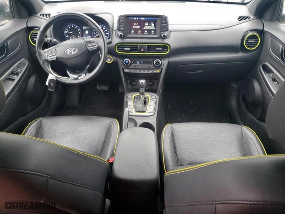 2018 Hyundai Kona Limited with VIN KM8K3CA52JU065191, listed as a Copart auction lot 43028675 with 38,138 mi miles and Salvage Title. Bid and sale history available at carsss.com. Image 8.