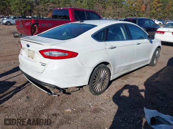 2016 Ford Fusion Titanium with VIN 3FA6P0K98GR150939, listed as a IAAI auction lot 40994523 with 144,051 mi miles. Bid and sale history available at carsss.com. Image 4.