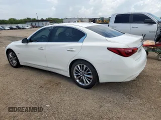 2018 Infiniti Q50 Luxe with VIN JN1EV7AP9JM592281, listed as a Copart auction lot 63676555 with 40,249 mi miles and Salvage title. Bid and sale history available at DreamBid. Image 2.