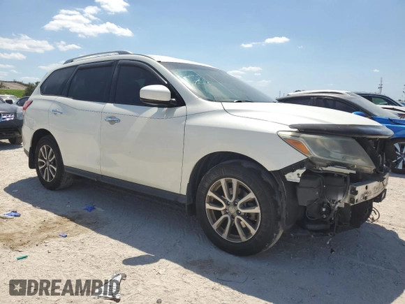 2016 Nissan Pathfinder SV with VIN 5N1AR2MN9GC635296, listed as a Copart auction lot 52887885 with 140,565 mi miles and Salvage Title. Bid and sale history available at carsss.com. Image 4.