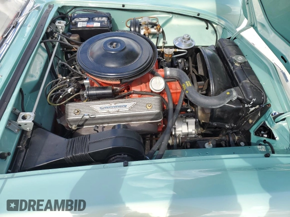 1957 Ford Thunderbird with VIN D7FH182410, listed as a Copart auction lot 77671374 with 319 mi miles and Salvage Title. Bid and sale history available at DreamBid. Image 11.