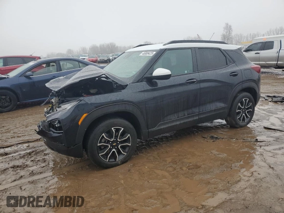 2021 Chevrolet TrailBlazer ACTIV with VIN KL79MSSLXMB035957, listed as a Copart auction lot 46908425 with 69,742 mi miles and Salvage Title. Bid and sale history available at DreamBid. Image 1.