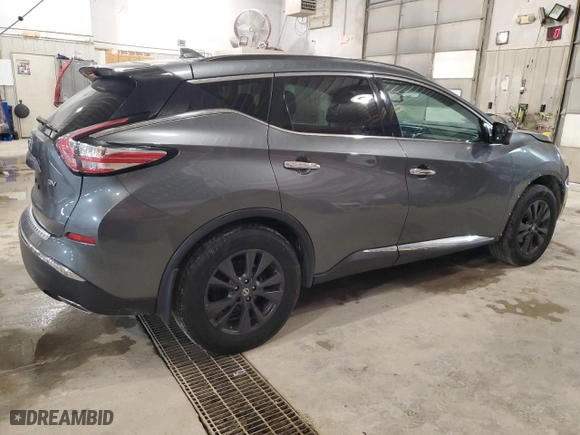 2017 Nissan Murano SV with VIN 5N1AZ2MGXHN145313, listed as a Copart auction lot 41849245 with 134,865 mi miles and Clean Title. Bid and sale history available at carsss.com. Image 3.