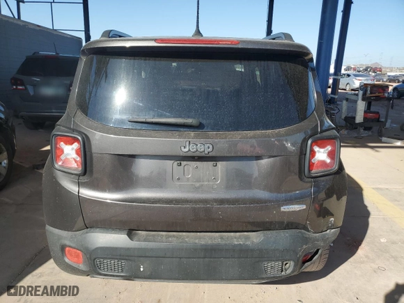 2016 Jeep Renegade Latitude with VIN ZACCJABT8GPD61388, listed as a Copart auction lot 43476995 with 171,218 mi miles and Salvage Title. Bid and sale history available at carsss.com. Image 6.
