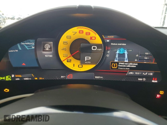 2024 Ferrari Roma z VIN ZFF98RNA4R0301164, wystawiony jako Copart lot #61120144 z przebiegiem 1263 mil mil oraz Nie do naprawy. Historia ofert i sprzedaży dostępna na DreamBid. Obrazek 9.