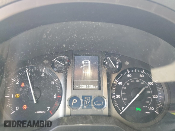 2010 Lexus GX 460 with VIN JTJBM7FX6A5004338, listed as a Copart auction lot 53827575 with 208,435 mi miles and Clean Title. Bid and sale history available at DreamBid. Image 9.