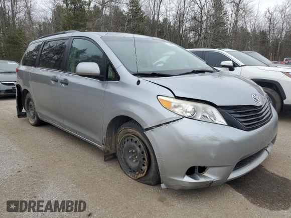 2011 Toyota Sienna with VIN 5TDZK3DC4BS159062, listed as a Copart auction lot 50988035 with 0 mi miles and Clean Title. Bid and sale history available at carsss.com. Image 4.