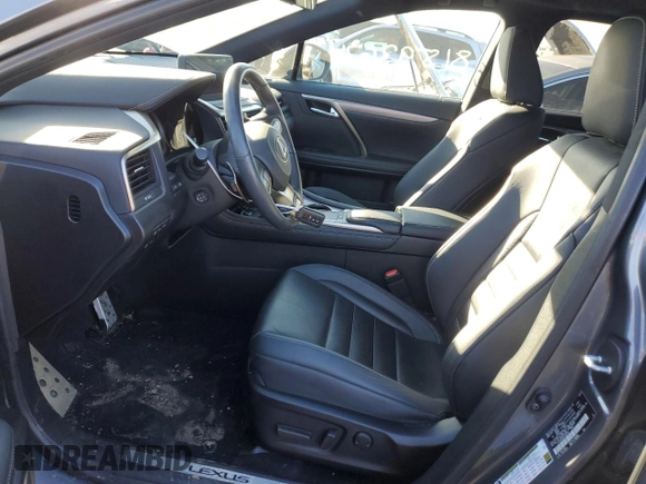 2022 Lexus RX 350 F Sport with VIN 2T2SZMDA3NC360820, listed as a Copart auction lot 87320574 with 48,899 mi miles and Salvage title. Bid and sale history available at DreamBid. Image 7.