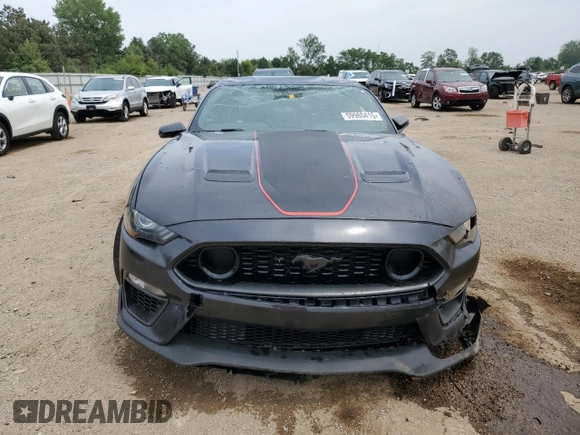 2023 Ford Mustang Mach 1 with VIN 1FA6P8R0XP5500368, listed as a Copart auction lot 59980415 with 20,408 mi miles and Salvage title. Bid and sale history available at DreamBid. Image 5.