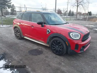 2022 MINI Countryman Cooper S with VIN WMZ83BR09N3N51641, listed as a IAAI auction lot 41003895 with 20,720 mi miles and . Bid and sale history available at DreamBid. Image 1.