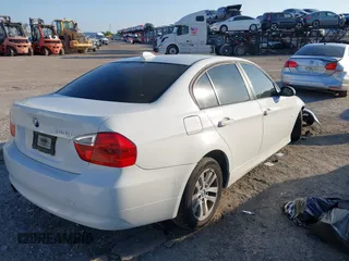 2007 BMW 3 Series 328i with VIN WBAVA33557P141317, listed as a IAAI auction lot 42053206 with 1 mi miles. Bid and sale history available at carsss.com. Image 4.